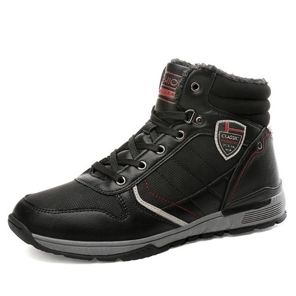 019 new cashmere keep warm snow boots winter men's boots waterproof work outdoor sneakers men ankle size 39-45, Black
019 new cashmere keep warm snow boots winter men's boots waterproof work outdoor sneakers men ankle size 39-45, Black