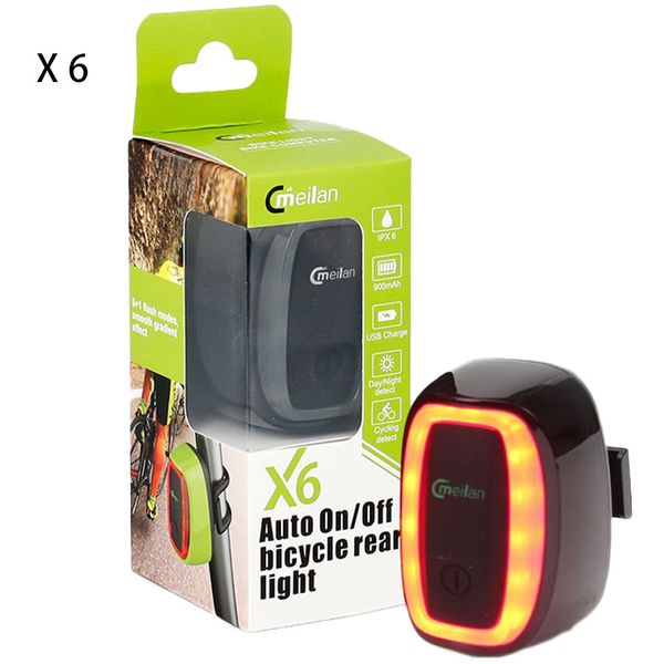 original bike bicycle light meilan x6 wireless rear laser smart tail lamp usb rechargeable cycling safety warnin led accessories
original bike bicycle light meilan x6 wireless rear laser smart tail lamp usb rechargeable cycling safety warnin led accessories