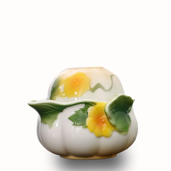 enamel porcelain quik cup portable ceramic pot mug chinese kung fu drinkware travel tea set 1 pot + 1 cup teaware sets