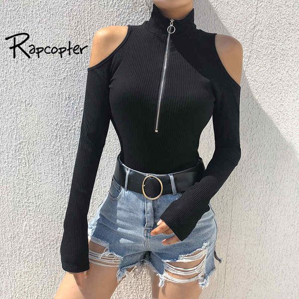 rapcopter women black off shoulder bodysuits autumn long sleeve turtleneck body women 2018 bodycon zippper bodysuit, Black;white
rapcopter women black off shoulder bodysuits autumn long sleeve turtleneck body women 2018 bodycon zippper bodysuit, Black;white