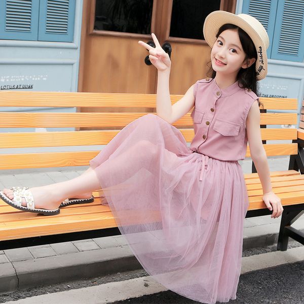 girls casual skirt 2020 summer new girl korean short-sleeved dress two-piece red suit children's net ing, Red;yellow
girls casual skirt 2020 summer new girl korean short-sleeved dress two-piece red suit children's net ing, Red;yellow