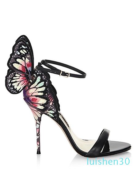 2018 ladies patent leather high heel buckle rose solid butterfly ornaments sophia webster sandals shoes colourful size 34-42 l30, Black
2018 ladies patent leather high heel buckle rose solid butterfly ornaments sophia webster sandals shoes colourful size 34-42 l30, Black