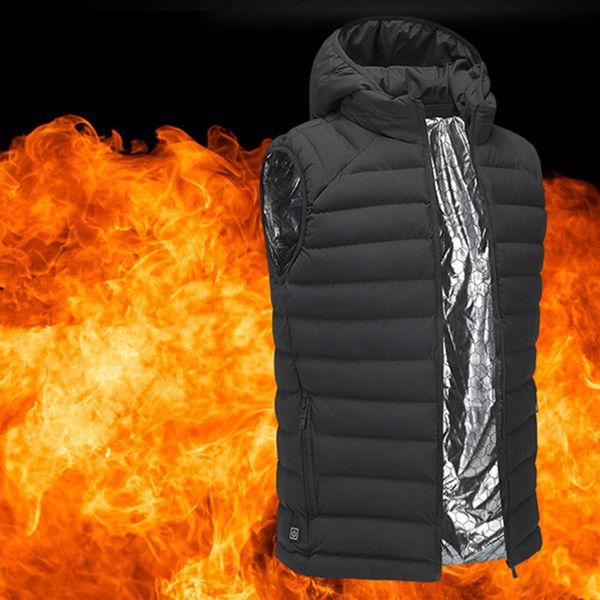 2018 new outdoor hooded electric heated vest men women warm usb infrared heating jacket hiking fishing riding motor waistcoat, Gray;blue
2018 new outdoor hooded electric heated vest men women warm usb infrared heating jacket hiking fishing riding motor waistcoat, Gray;blue