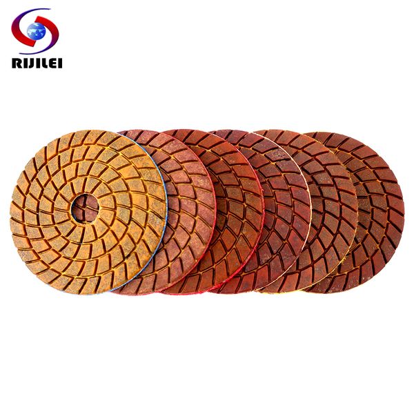 rijilei 6pcs 4inch super copper metal bond wet diamond polishing pads for granite marble concrete floor grinding disc
rijilei 6pcs 4inch super copper metal bond wet diamond polishing pads for granite marble concrete floor grinding disc