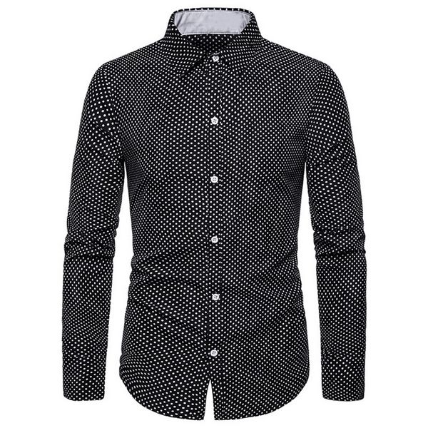 vogue shirt male nice long sleeve men polka dot shirt casual business man slim fit designer dress shirts, White;black
vogue shirt male nice long sleeve men polka dot shirt casual business man slim fit designer dress shirts, White;black