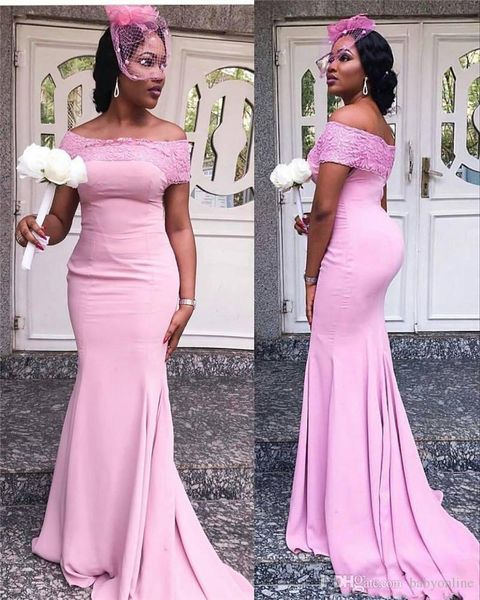 african 2021 pink mermaid bridesmaid dresses applique lace strapless stain maid of honor gowns wedding guest wear robes de demoiselle d', White;pink
african 2021 pink mermaid bridesmaid dresses applique lace strapless stain maid of honor gowns wedding guest wear robes de demoiselle d', White;pink