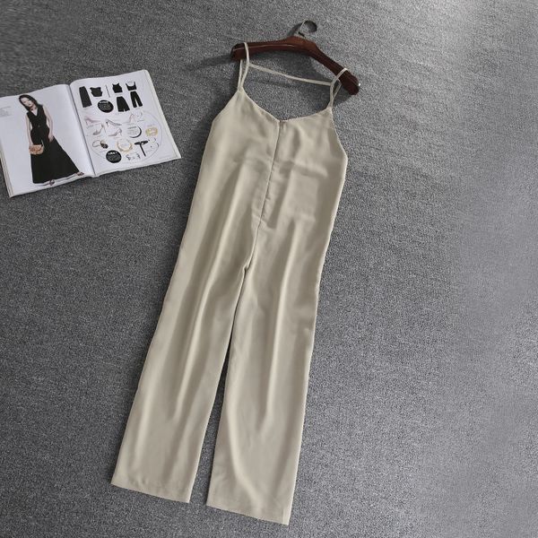 2019 summer sleeveless strap beige women jumpsuits female one piece jumpsuits wide leg casual overalls jumpsuit plus size n62, Black;white
2019 summer sleeveless strap beige women jumpsuits female one piece jumpsuits wide leg casual overalls jumpsuit plus size n62, Black;white