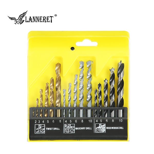 lanneret 16-piece hss 4241 drill bit set for metal wood masonry plastic drilling for impact drill plastic box high quality
lanneret 16-piece hss 4241 drill bit set for metal wood masonry plastic drilling for impact drill plastic box high quality