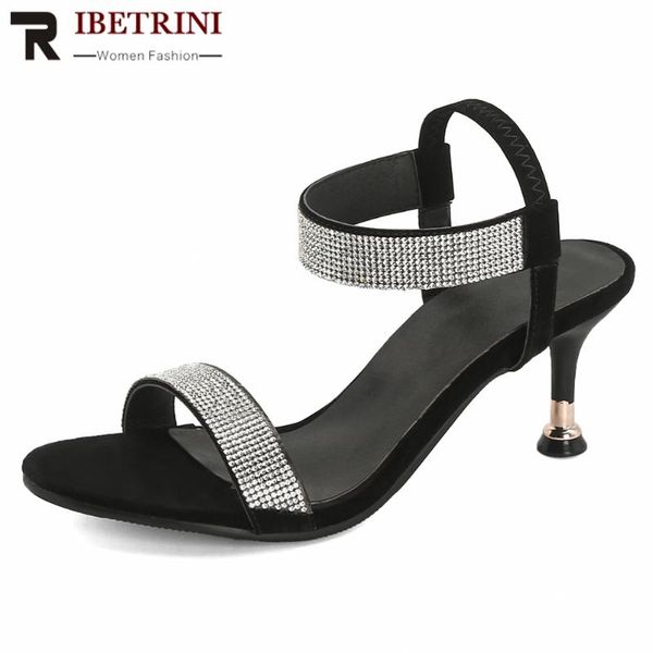 ribetrini women rhinestone open toe summer shoes women thin heel sandals 2020 party dress sandals, Black
ribetrini women rhinestone open toe summer shoes women thin heel sandals 2020 party dress sandals, Black