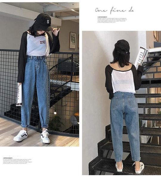 2020 new women mom jeans harem jeans casual denim pants boyfriends femme trousers ripped vintage retro, Blue
2020 new women mom jeans harem jeans casual denim pants boyfriends femme trousers ripped vintage retro, Blue