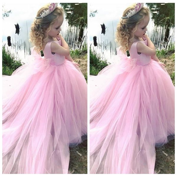 scoop pink satin flower girls dresses 2020 sleeveless soft tulle kids party gowns simple cute princess birthday party gowns, White;blue
scoop pink satin flower girls dresses 2020 sleeveless soft tulle kids party gowns simple cute princess birthday party gowns, White;blue