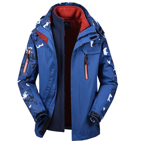 jacket winter men's and women's couples' two-piece outdoor can be pushed off the fleece liner riding mountaineering jacket, Blue;black
jacket winter men's and women's couples' two-piece outdoor can be pushed off the fleece liner riding mountaineering jacket, Blue;black