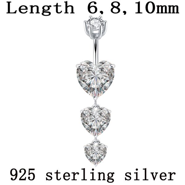 925 sterling silver navel ring heart body jewelry women dangle real pure silver s925 piercing jewelry 6 8 10 mm pin length
925 sterling silver navel ring heart body jewelry women dangle real pure silver s925 piercing jewelry 6 8 10 mm pin length