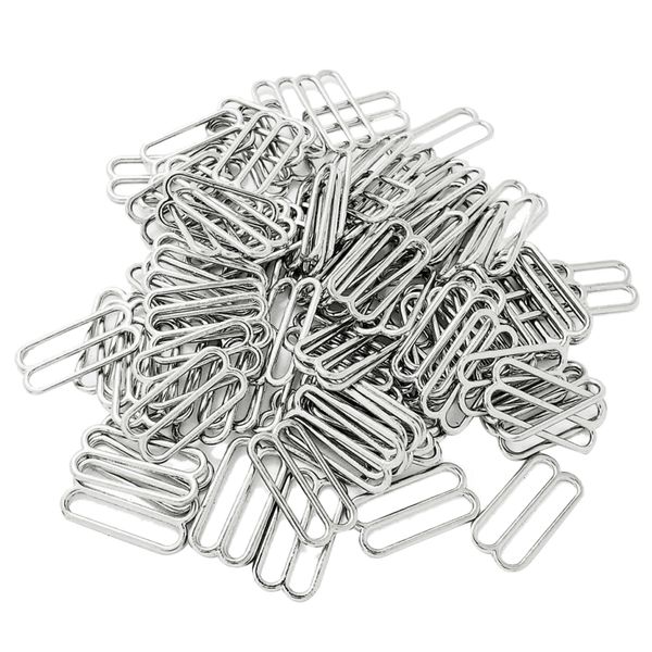 100 pieces metal silver bra strap adjuster slider hook fig 8 lingerie buckle clips 19mm - silver, Black
100 pieces metal silver bra strap adjuster slider hook fig 8 lingerie buckle clips 19mm - silver, Black