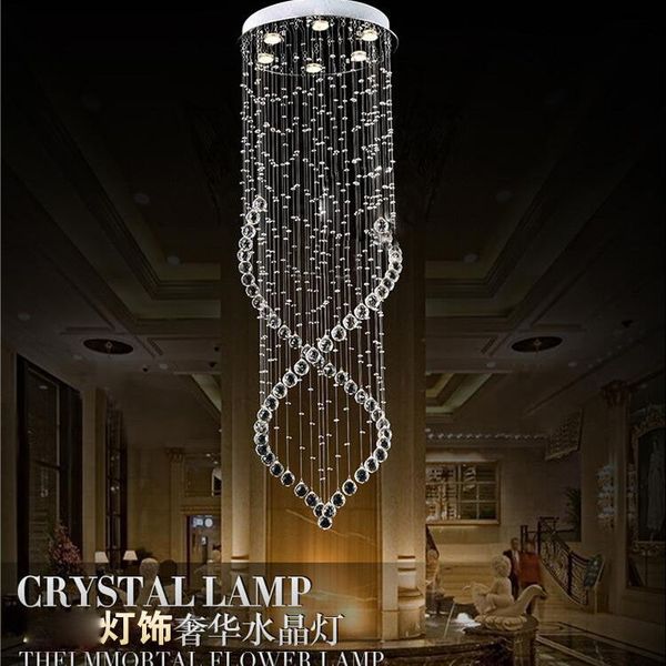 crystal chandeliers light fixtures modern crystal light round ceiling lamps indoor lighting 6 led gu10 bulbs d.19.5" x h.59
crystal chandeliers light fixtures modern crystal light round ceiling lamps indoor lighting 6 led gu10 bulbs d.19.5" x h.59