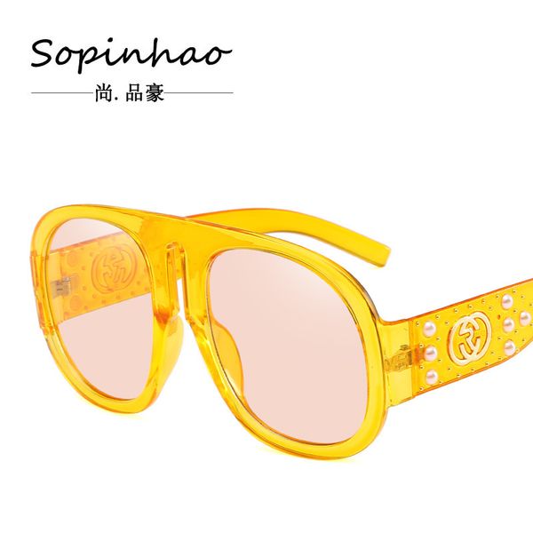 ladies pearl rivet glasses personality exaggerated sunglasses fashionable large frame transparent ocean pieces sunglasses, White;black
ladies pearl rivet glasses personality exaggerated sunglasses fashionable large frame transparent ocean pieces sunglasses, White;black