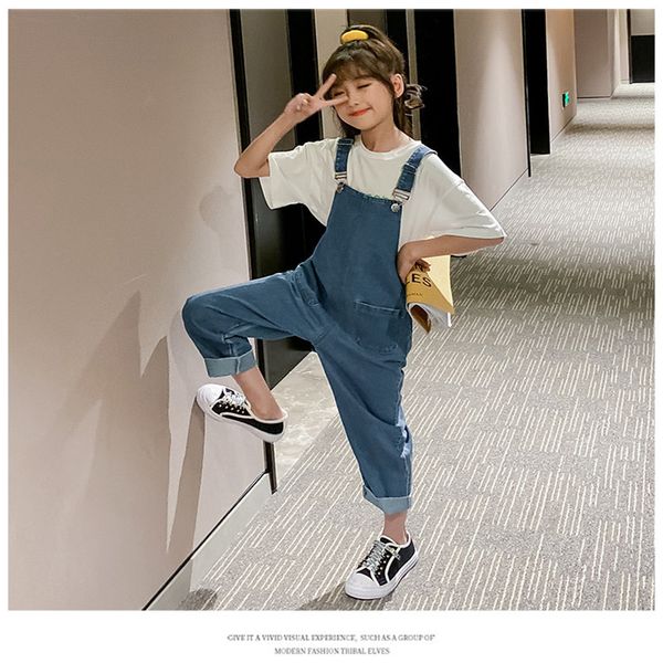 children's 2020 spring new china university children's korean version back belt pants fashion girls' jeans girl wear clothes, Blue
children's 2020 spring new china university children's korean version back belt pants fashion girls' jeans girl wear clothes, Blue