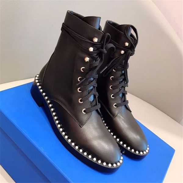 boots lace up ankle women booties winter round toe flat shoes woman pearls zapatos mujer black motorcycle
boots lace up ankle women booties winter round toe flat shoes woman pearls zapatos mujer black motorcycle