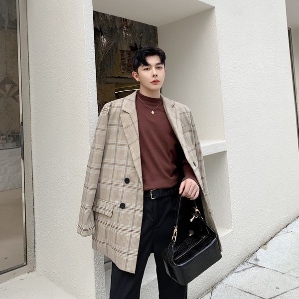 men's suit 2019 autumn/winter new slim button decoration long sleeve suit jacket loose casual lapel personality young men's wear, White;black
men's suit 2019 autumn/winter new slim button decoration long sleeve suit jacket loose casual lapel personality young men's wear, White;black