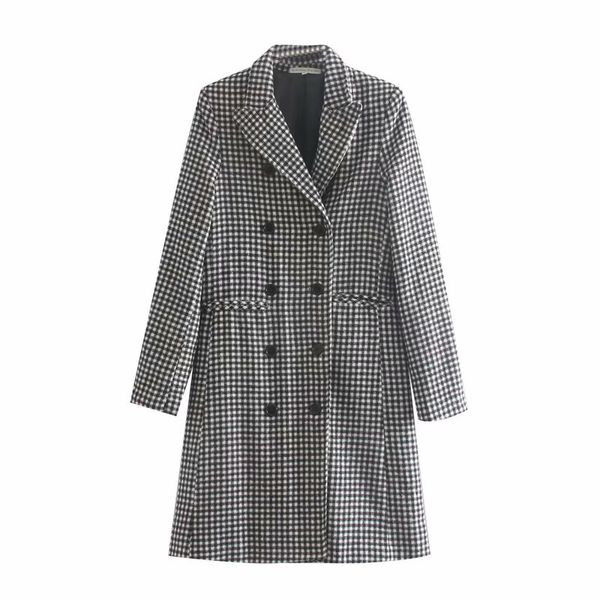 omikron autumn women's wool plaid coat new fashion long woolen tailored coat slim type female winter wool jackets female outwear, Black
omikron autumn women's wool plaid coat new fashion long woolen tailored coat slim type female winter wool jackets female outwear, Black