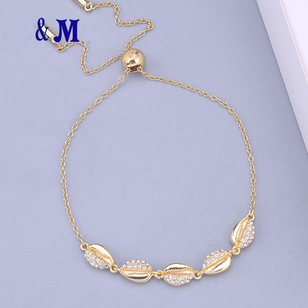 charm bracelet gold shell slip clasp bracelet gold ocean crystal bracelet women fashion jewelry party, Golden;silver
charm bracelet gold shell slip clasp bracelet gold ocean crystal bracelet women fashion jewelry party, Golden;silver