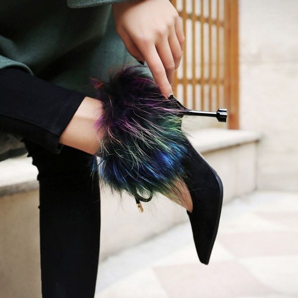 womens pointed toe real colorful suede leather stilettos high heel lace up pumps fleece liner winter warm party shoes, Black
womens pointed toe real colorful suede leather stilettos high heel lace up pumps fleece liner winter warm party shoes, Black