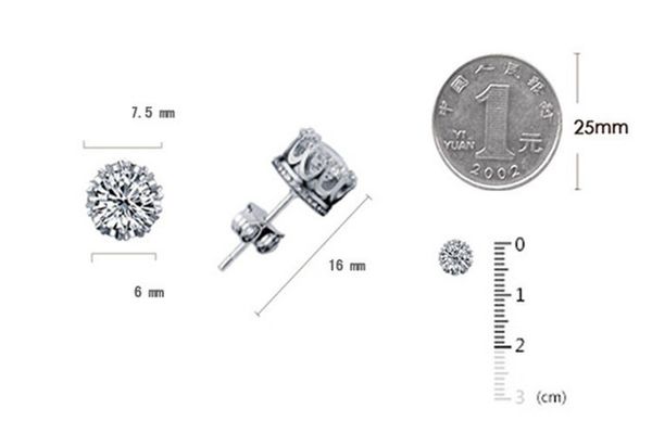 Hotselling fashion crown copper jewelry earrings crystal Zircon Earrings for men and women creative inlaid stone wholesale
Hotselling fashion crown copper jewelry earrings crystal Zircon Earrings for men and women creative inlaid stone wholesale