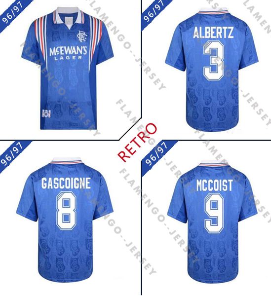 1996 1997 glasgow rangers fc retro soccer jerseys gascoigne 8 laudrup 11 blue home 96 97 retro classic football shirts, Black;yellow
1996 1997 glasgow rangers fc retro soccer jerseys gascoigne 8 laudrup 11 blue home 96 97 retro classic football shirts, Black;yellow
