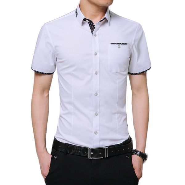 plus size 5xl 2018 summer brand shirt male shirt sleeve social turn-down collar fake pocket design imported clothing, White;black
plus size 5xl 2018 summer brand shirt male shirt sleeve social turn-down collar fake pocket design imported clothing, White;black