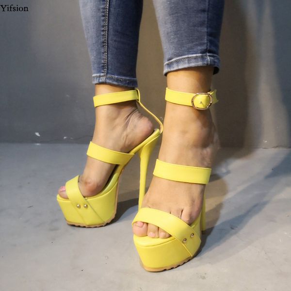 rontic new women platform buckle strap sandals thin high heels sandals open toe yellow party shoes women us plus size 5-15, Black
rontic new women platform buckle strap sandals thin high heels sandals open toe yellow party shoes women us plus size 5-15, Black