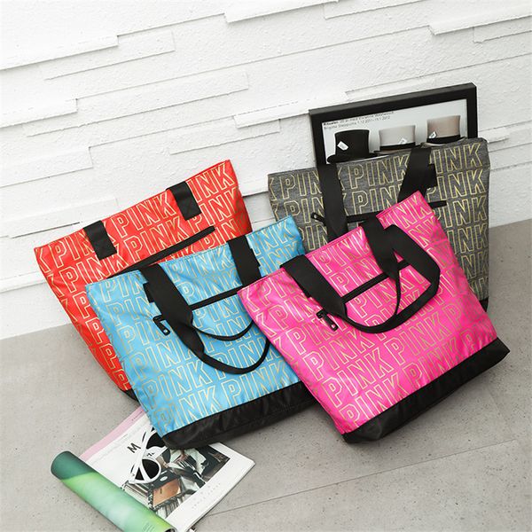 pink letter women handbags girls ladies shoulder bags love pink large capacity waterproof beach shopping bag travel duffle tote 4 colors
pink letter women handbags girls ladies shoulder bags love pink large capacity waterproof beach shopping bag travel duffle tote 4 colors