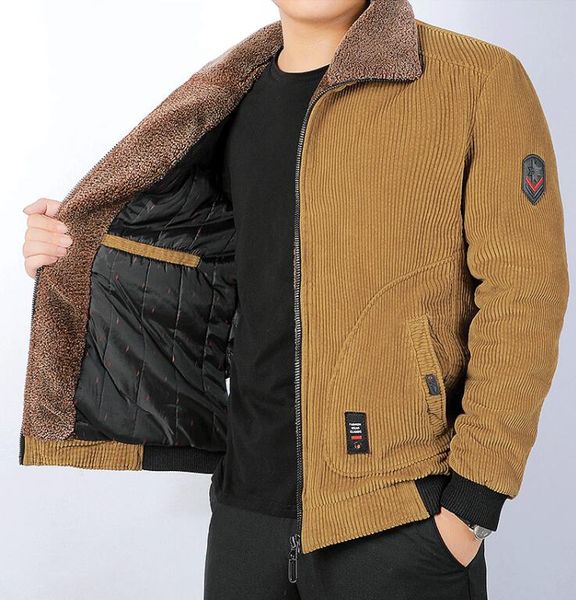 2019 winter autumn men's cotton coat windbreaker men's plus thick velvet outerwear casual corduroy cotton jacket large size w97, Black
2019 winter autumn men's cotton coat windbreaker men's plus thick velvet outerwear casual corduroy cotton jacket large size w97, Black