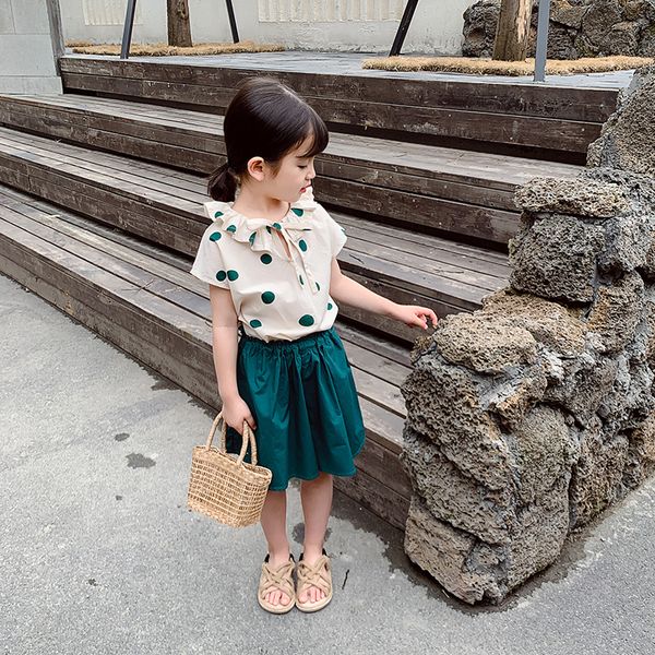 girls polka dot shirt 2019 summer new short sleeve doll shirt children's summer korean children's wear, Blue
girls polka dot shirt 2019 summer new short sleeve doll shirt children's summer korean children's wear, Blue
