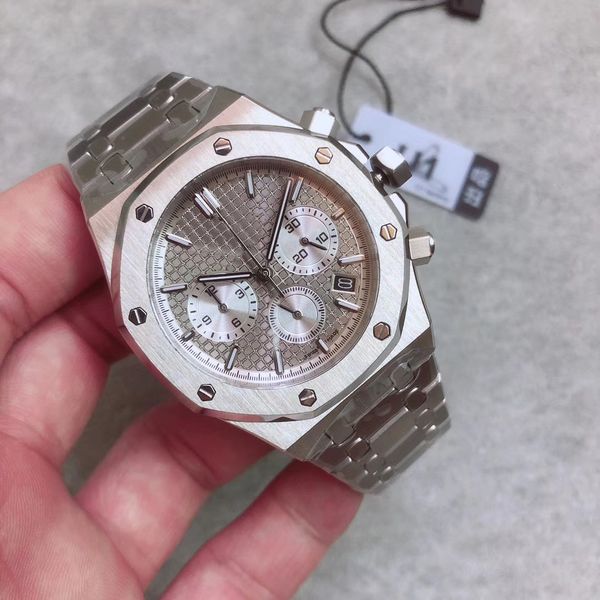 royal oak 2019 new series 26330 silver stainless steel strap blue gray quartz chronograph movement men's sports watches ing, Slivery;brown
royal oak 2019 new series 26330 silver stainless steel strap blue gray quartz chronograph movement men's sports watches ing, Slivery;brown