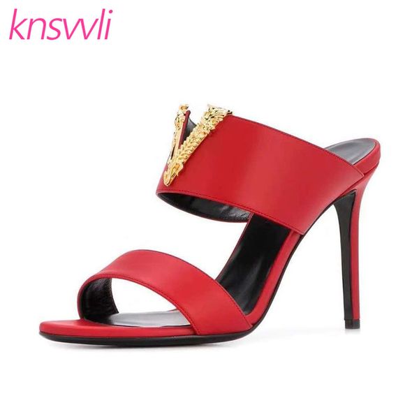 v style metal decoration women slippers high heels femmes sandales black red leather summer party shoes woman stiletto mules
v style metal decoration women slippers high heels femmes sandales black red leather summer party shoes woman stiletto mules