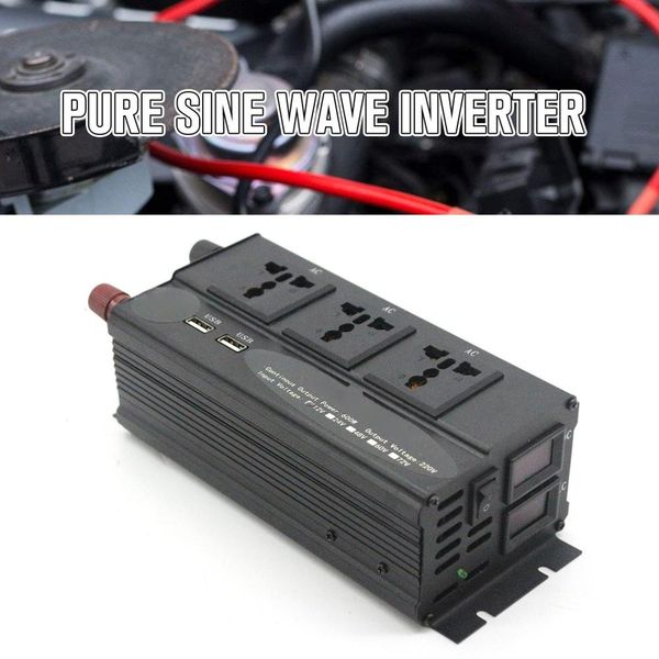 1200w pure sine wave intelligent string inverter dual digital power inverter car converter adapter with dual usb&three socket
1200w pure sine wave intelligent string inverter dual digital power inverter car converter adapter with dual usb&three socket
