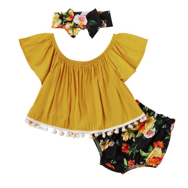 summer tassel baby girl clothes 2020 newborn baby girls solid tassel off shoulder boho floral pp pants shorts headbands set, White
summer tassel baby girl clothes 2020 newborn baby girls solid tassel off shoulder boho floral pp pants shorts headbands set, White