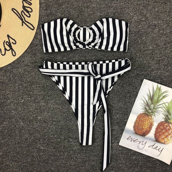 womens bikini tube bikini swimsuit women swimwear stripe bikini set bathing suits beach wear swimming suit, White;black
womens bikini tube bikini swimsuit women swimwear stripe bikini set bathing suits beach wear swimming suit, White;black