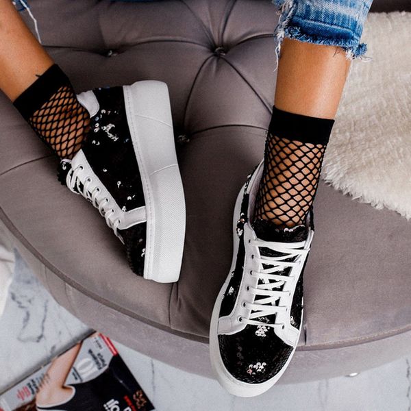 spring women sneakers platform glitter shinny shoes casual shoes woman lady ballet flats sneakers espadrilles dropshipping, Black
spring women sneakers platform glitter shinny shoes casual shoes woman lady ballet flats sneakers espadrilles dropshipping, Black