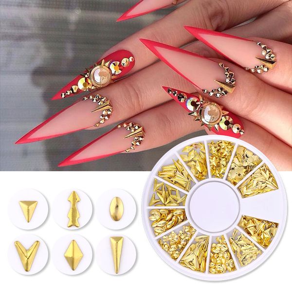 nail rhinestones 3d gold silver nail stones decoration star flat bottom metal rivets studs line mixed size diy in wheel, Silver;gold
nail rhinestones 3d gold silver nail stones decoration star flat bottom metal rivets studs line mixed size diy in wheel, Silver;gold