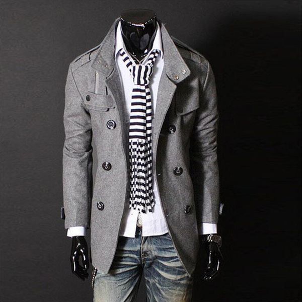 winter men fashion double breasted wool coat good quality slim woolen jacket man casual korean style overcoat abrigo hombre, Black
winter men fashion double breasted wool coat good quality slim woolen jacket man casual korean style overcoat abrigo hombre, Black