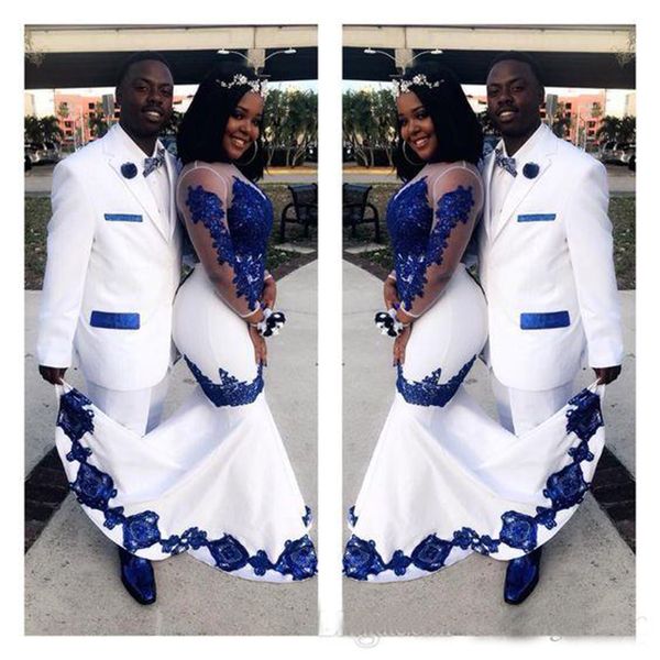 royal blue lace aso ebi african prom dresses long illusion sleeves applique evening formal gowns pageant celebrity dress, Black
royal blue lace aso ebi african prom dresses long illusion sleeves applique evening formal gowns pageant celebrity dress, Black