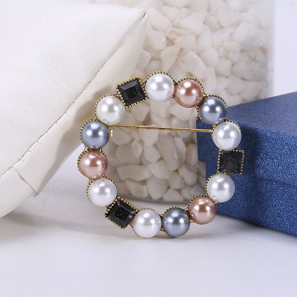 fashionable charming retro round pearl crystal brooch clothing brooch wedding decoration corsage accessories gifts, Gray
fashionable charming retro round pearl crystal brooch clothing brooch wedding decoration corsage accessories gifts, Gray