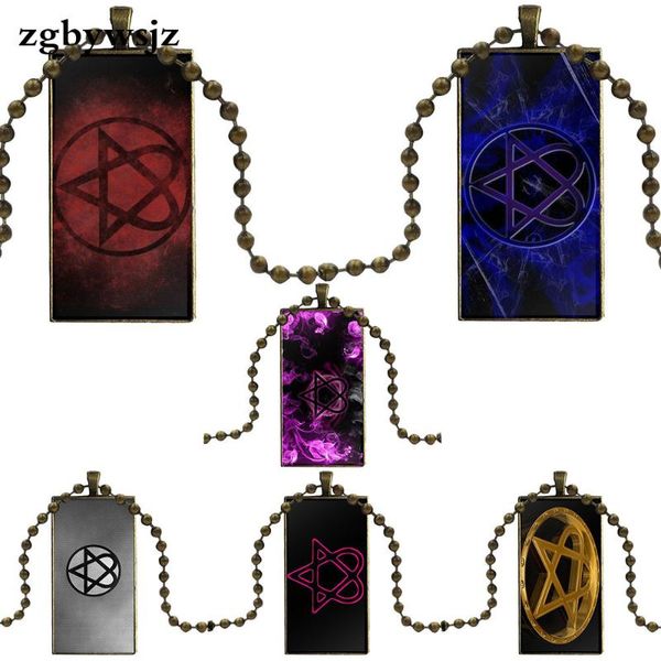 for valentine's day gift necklace with steel plated glass cabochon choker long pendant rectangle necklace heartagram, Silver
for valentine's day gift necklace with steel plated glass cabochon choker long pendant rectangle necklace heartagram, Silver