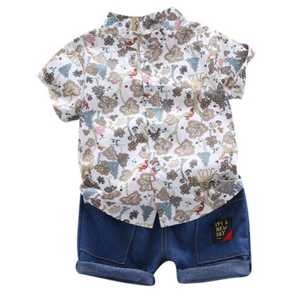 2pcs summer toddler baby boy clothes print tree cartton cotton t-shirt short pants boy outfits, White
2pcs summer toddler baby boy clothes print tree cartton cotton t-shirt short pants boy outfits, White