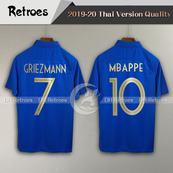 2019 #7 griezmann 100 years blue soccer jersey 19/20 #6 pogba soccer shirt #10 mbappe #13 kante football shirt, Black;yellow
2019 #7 griezmann 100 years blue soccer jersey 19/20 #6 pogba soccer shirt #10 mbappe #13 kante football shirt, Black;yellow