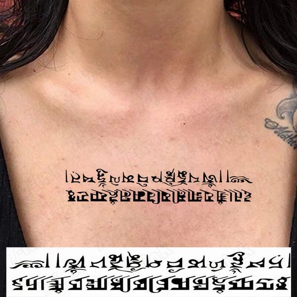 waterproof temporary tattoo sticker tibetan buddhist sanskrit letter faketatoo flash waist arm foot tatto for girl women men
waterproof temporary tattoo sticker tibetan buddhist sanskrit letter faketatoo flash waist arm foot tatto for girl women men