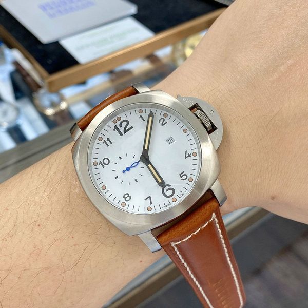 men watches pam 316l stainless steel watches 44mm*14mm automatic mechanical movement for man automatic wristwatches special wristwatches1, Slivery;brown
men watches pam 316l stainless steel watches 44mm*14mm automatic mechanical movement for man automatic wristwatches special wristwatches1, Slivery;brown