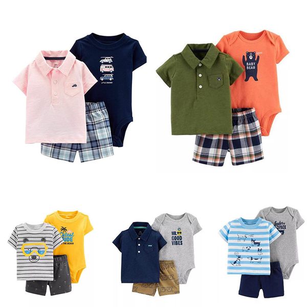 new born baby boys summer short sleeved clothing set 3pcs cartoon coat + shorts + bodysuit suit infant baby cotton polo outfits, White
new born baby boys summer short sleeved clothing set 3pcs cartoon coat + shorts + bodysuit suit infant baby cotton polo outfits, White