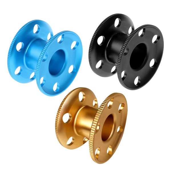 3pcs multi purpose scuba diving compact aluminum alloy finger reel tech spool 83x51mm
3pcs multi purpose scuba diving compact aluminum alloy finger reel tech spool 83x51mm